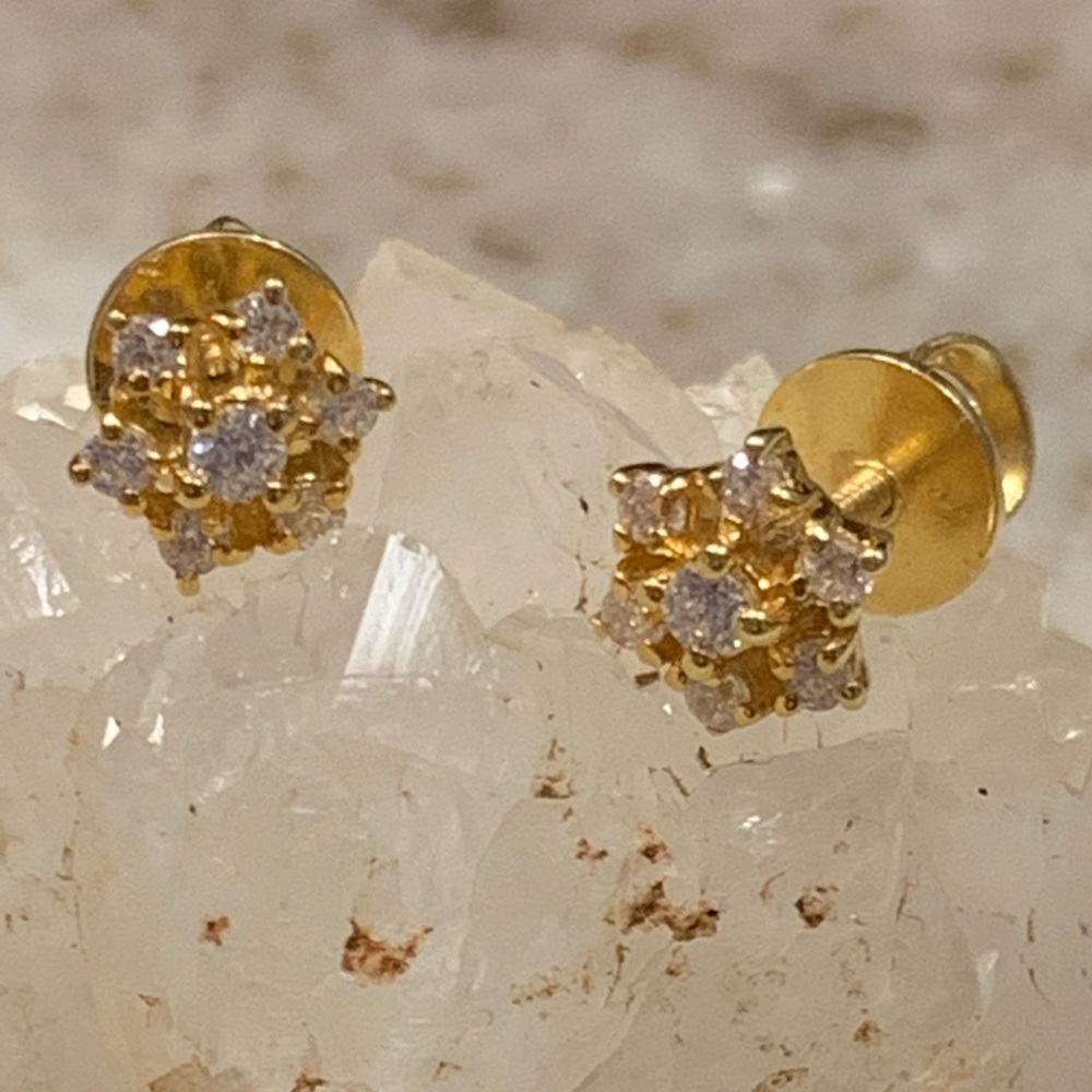 14k Diamond Earrings